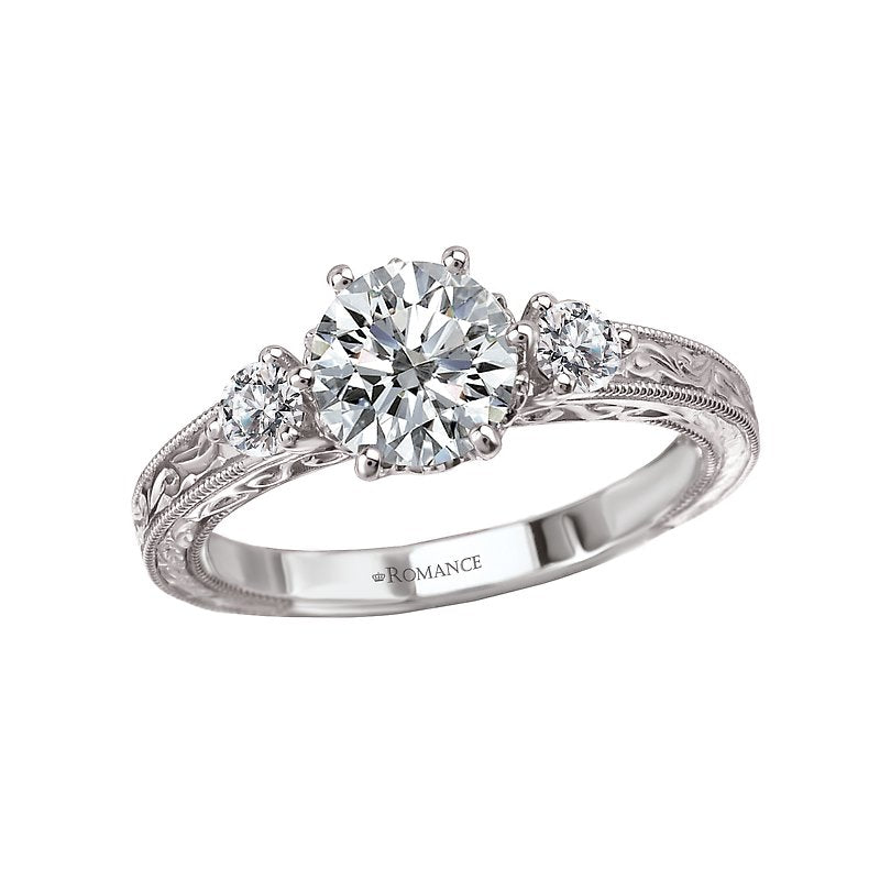 Romance Vintage Semi-Mount Diamond Ring