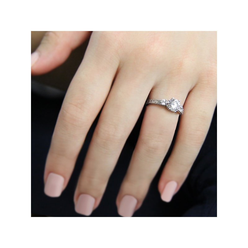 Romance Vintage Semi-Mount Diamond Ring