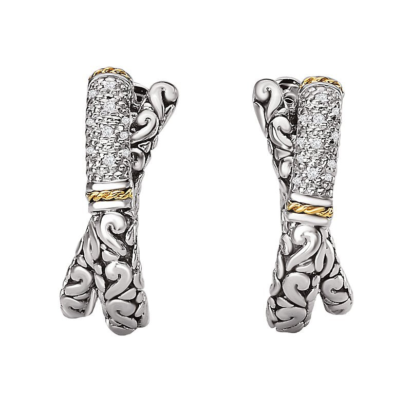 Eleganza Ladies Fashion Diamond Earrings