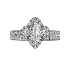 Romance Halo Semi-Mount Diamond Ring