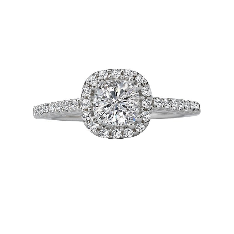 Romance Halo Semi-Mount Diamond Ring