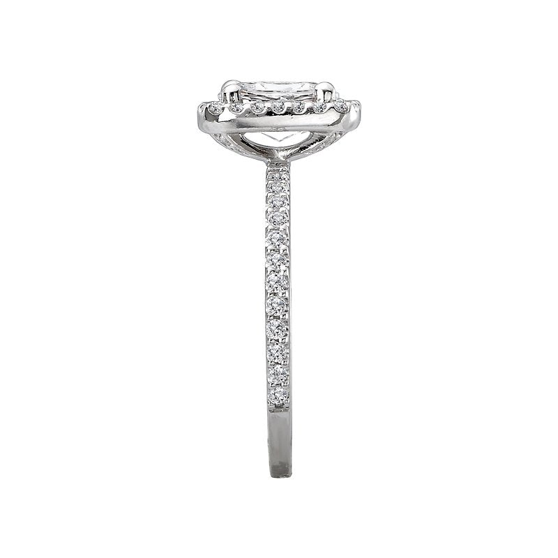 Romance Halo Semi-Mount Diamond Ring