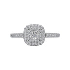 Romance Halo Semi-Mount Diamond Ring