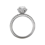 Romance Halo Semi-Mount Diamond Ring