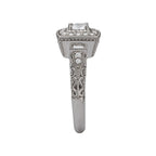 Romance Halo Semi-Mount Diamond Ring