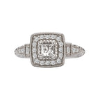 Romance Halo Semi-Mount Diamond Ring