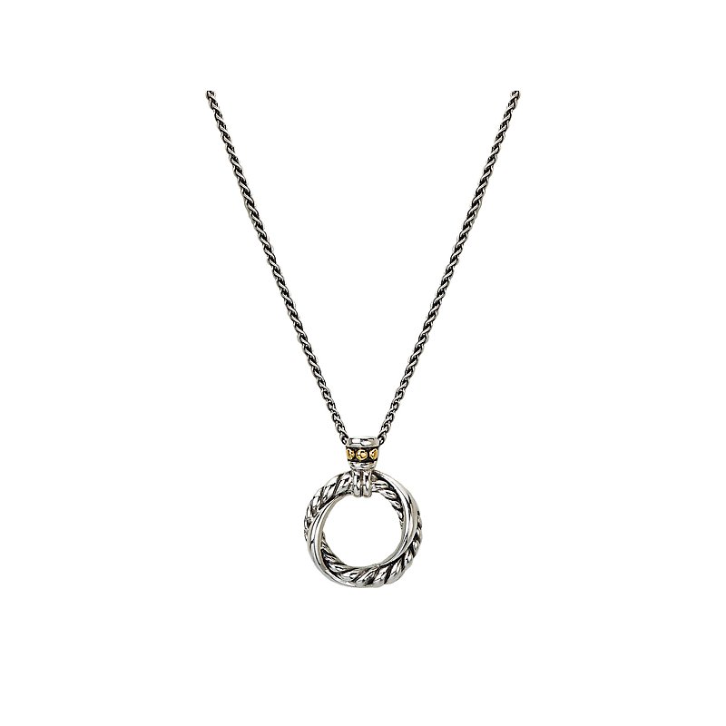 Eleganza Ladies Fashion Two-Tone Pendant