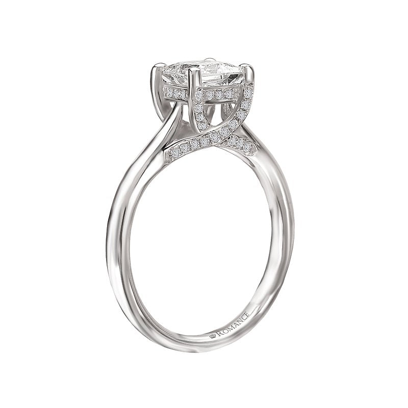 Romance Solitaire Semi-Mount Diamond Ring