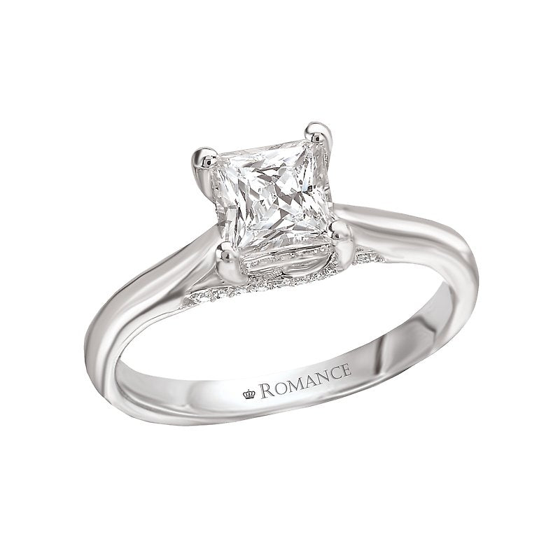 Romance Solitaire Semi-Mount Diamond Ring