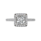 Romance Halo Semi-Mount Diamond Ring