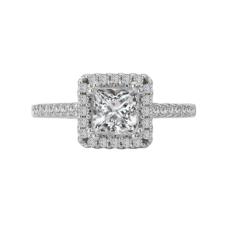 Romance Halo Semi-Mount Diamond Ring