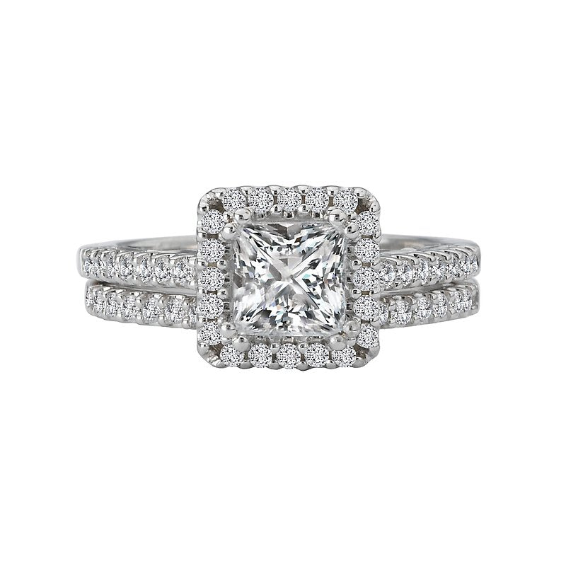 Romance Halo Semi-Mount Diamond Ring
