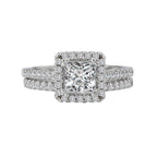 Romance Halo Semi-Mount Diamond Ring