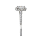 Romance Halo Semi-Mount Diamond Ring