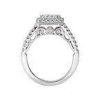 Romance Halo Semi-Mount Diamond Ring
