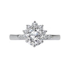 Romance Halo Semi-Mount Diamond Ring