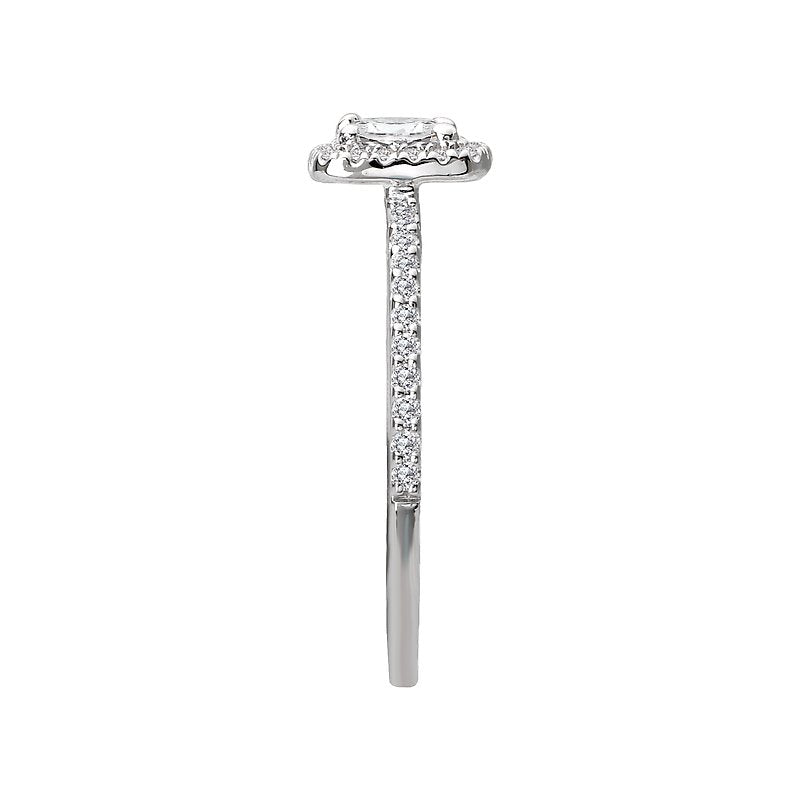 Romance Halo Semi-Mount Diamond Ring