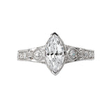 Romance Vintage Semi-Mount Diamond Ring