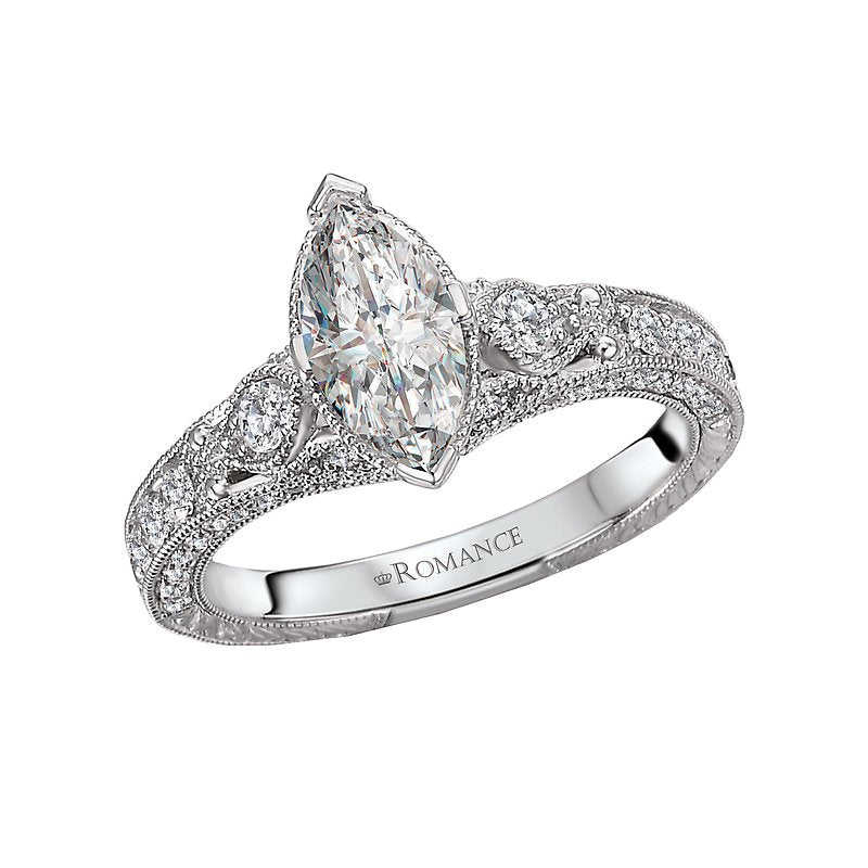 Romance Vintage Semi-Mount Diamond Ring