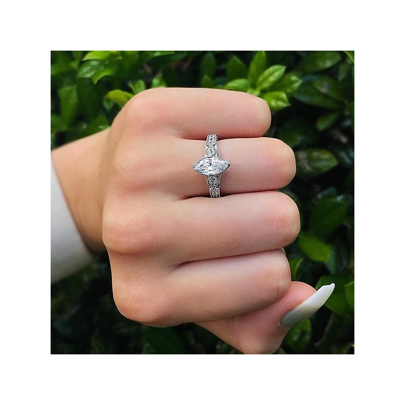 Romance Vintage Semi-Mount Diamond Ring