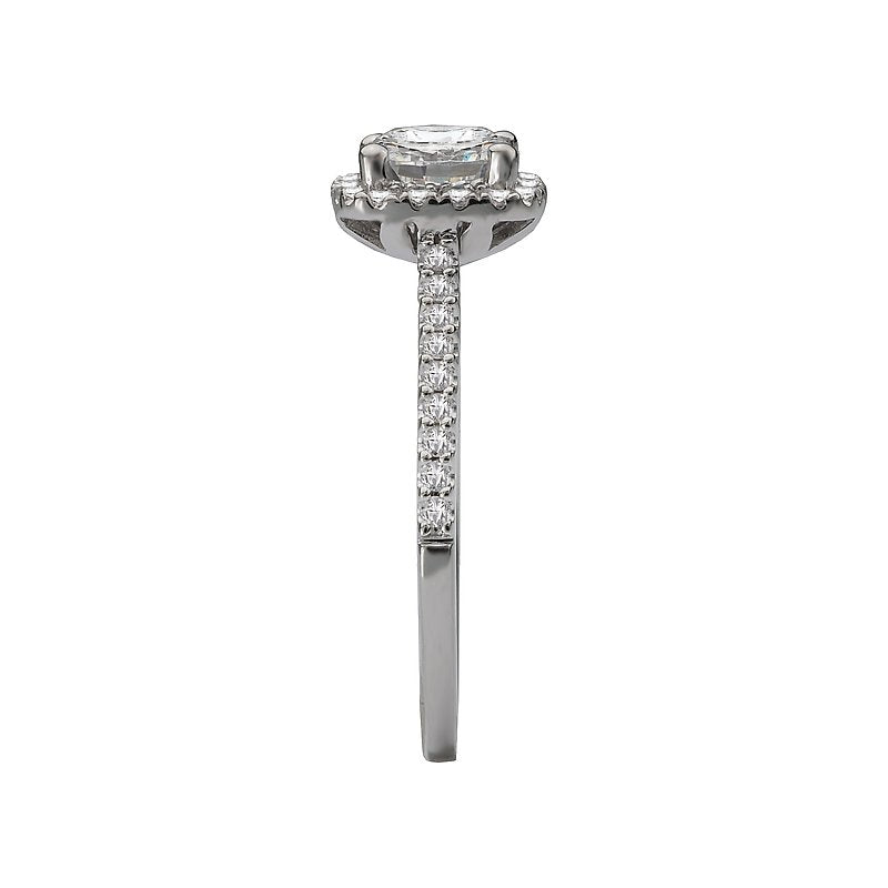 Romance Halo Semi-Mount Diamond Ring