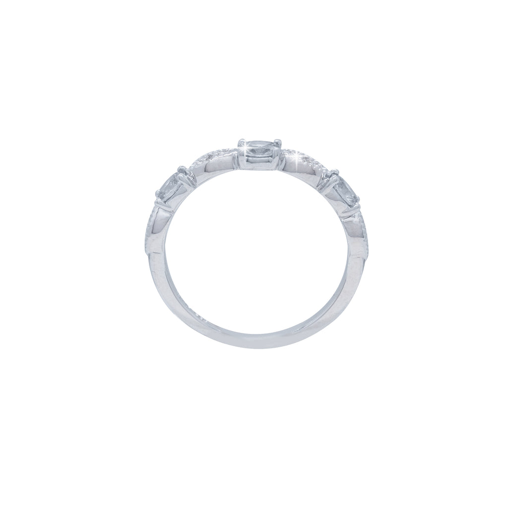 Sterling Silver April Birthstone Ring