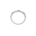 Sterling Silver April Birthstone Ring