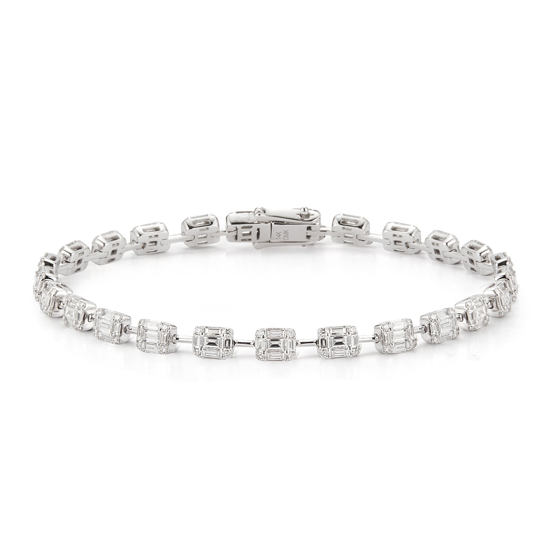 Flexible Bracelet with 3.69 Diamonds