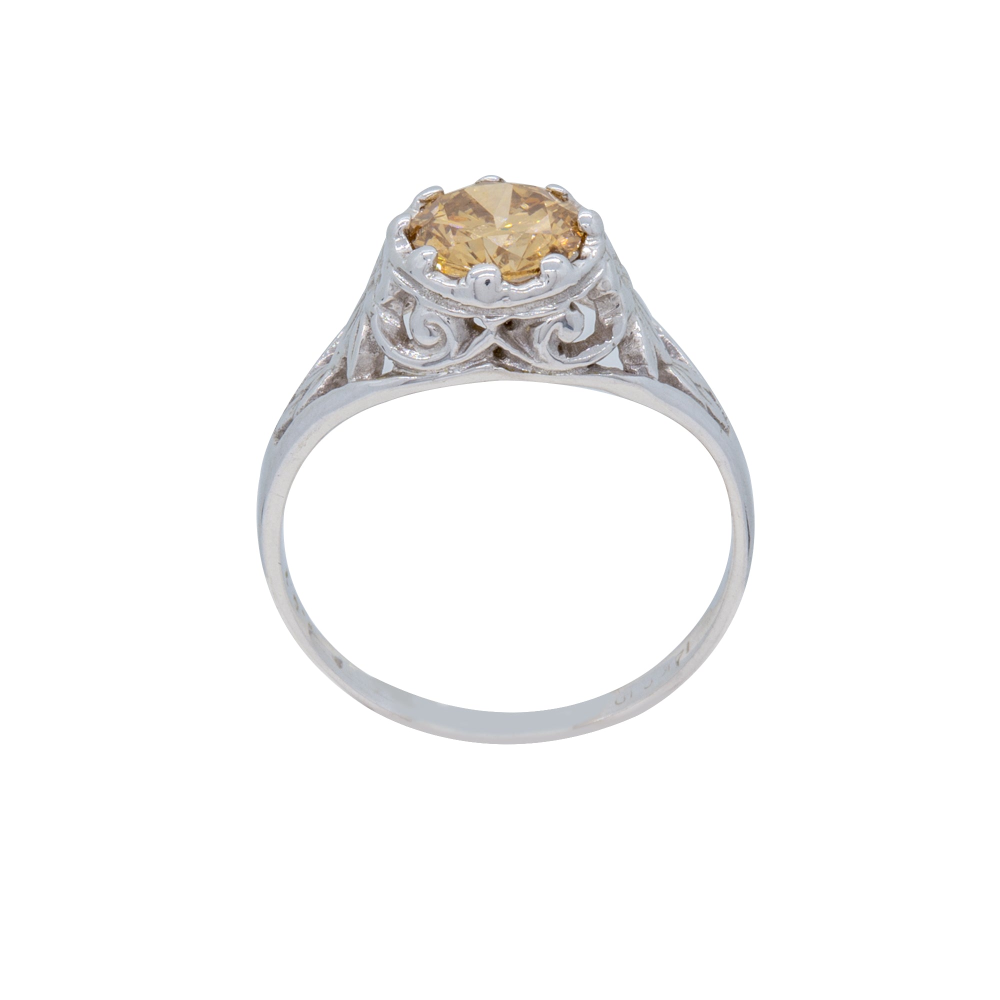 Champagne Diamond Ring