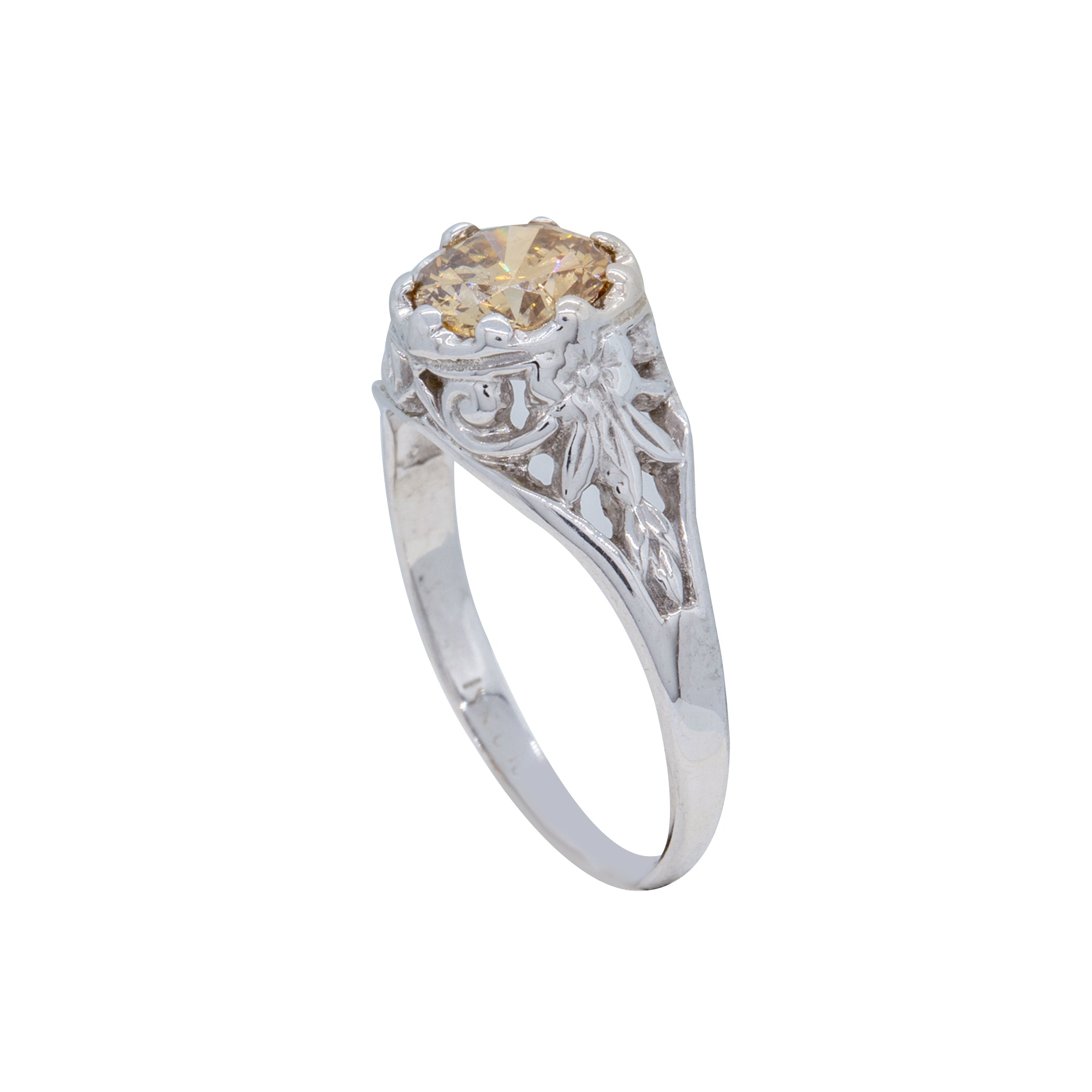 Champagne Diamond Ring