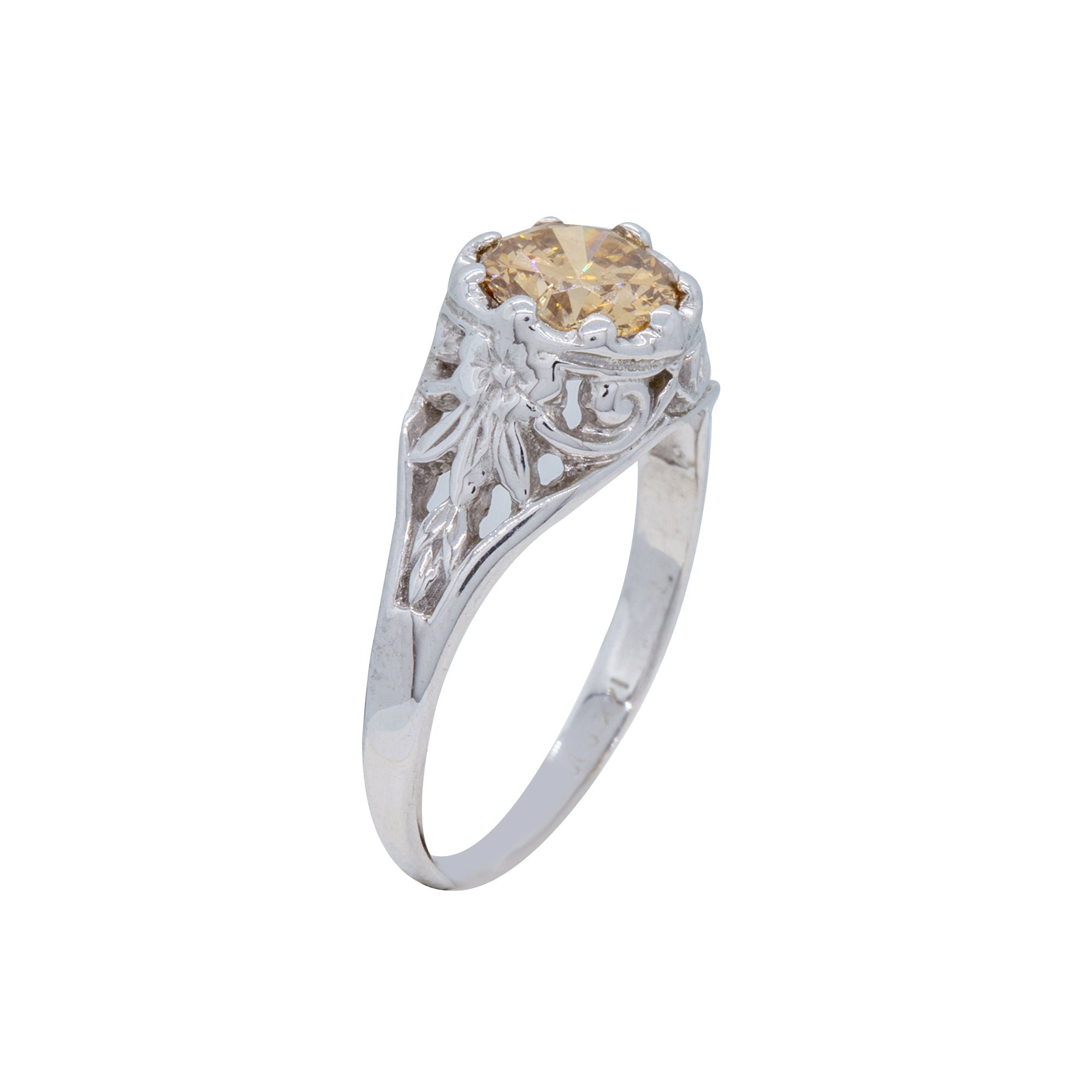 Champagne Diamond Ring