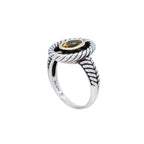 2-Tone Citrine Ring