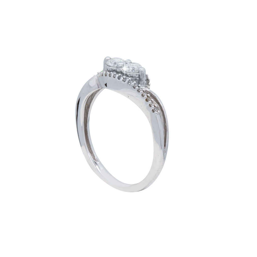 2-Stone Bypass Style Ring