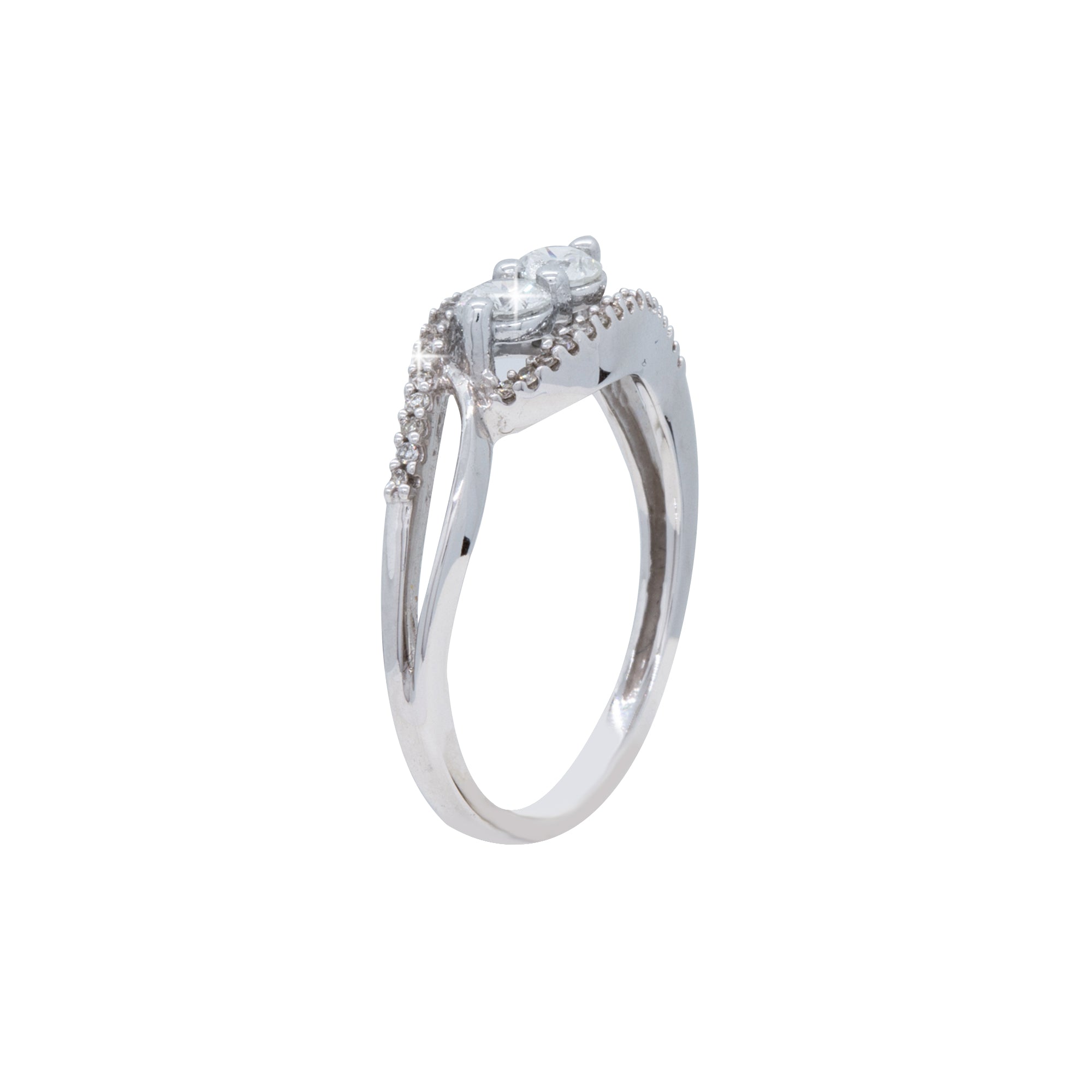 2-Stone Bypass Style Ring