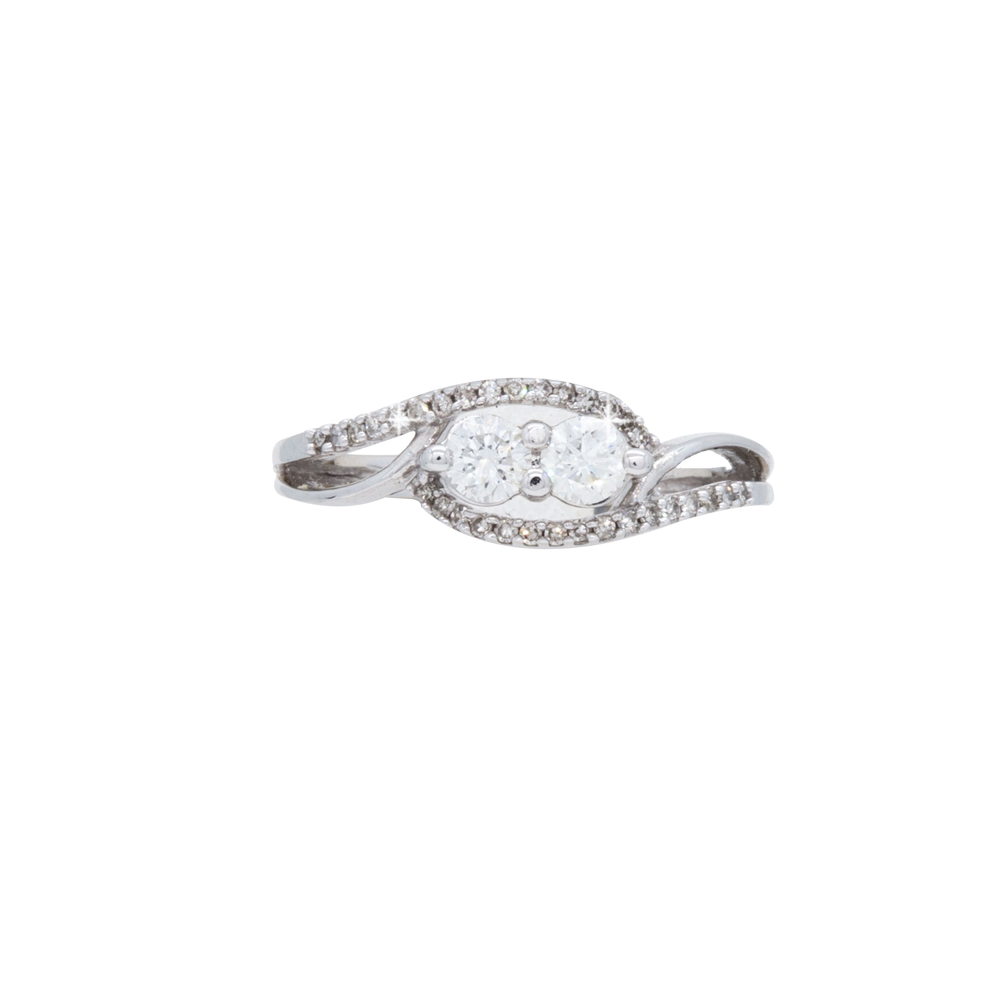 2-Stone Bypass Style Ring