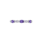 Sterling Silver February Birthstone Ring