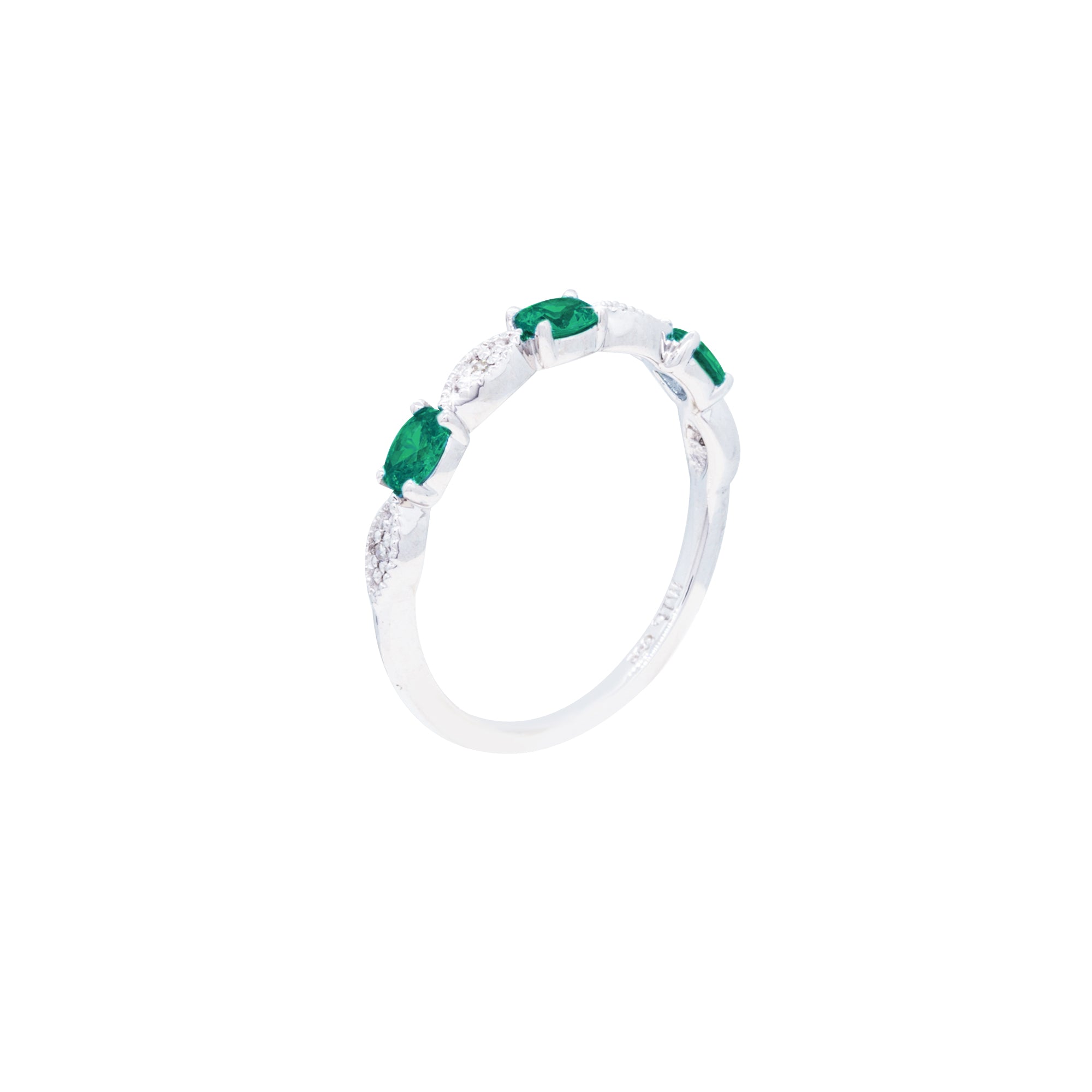 Sterling Silver May Birthstone Ring