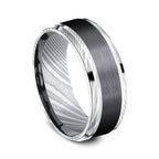 Black Titanium 8mm/9mm Comfort-fit Design Wedding Band