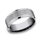 Grey Tantalum 8mm Comfort-Fit wedding band