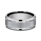 Grey Tantalum 8mm Comfort-Fit wedding band