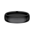 Black Titanium 6mm Comfort-Fit Design Wedding Band