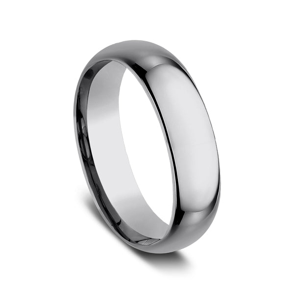 Tungsten 6mm Comfort-Fit Design Wedding Band