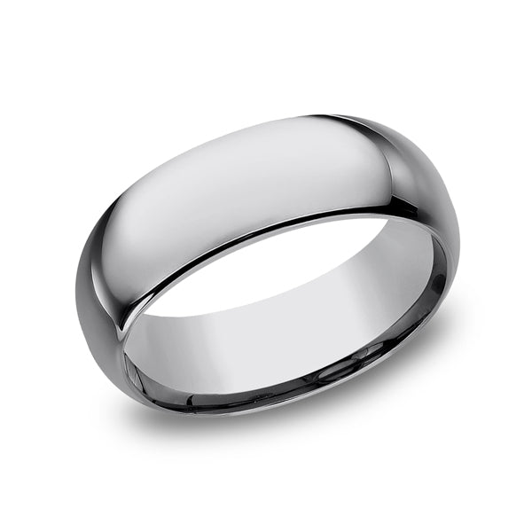 Tungsten 8mm Comfort-Fit Design Wedding Band