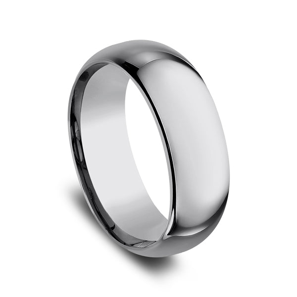 Tungsten 8mm Comfort-Fit Design Wedding Band