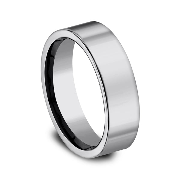 Tungsten 7mm Comfort-Fit Design Wedding Band