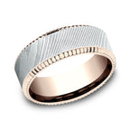 Ammara Stone 8mm Comfort-fit Design Wedding Ring