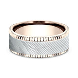 Ammara Stone 8mm Comfort-fit Design Wedding Ring