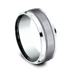 Ammara Stone 8mm Comfort-fit Design Wedding Band