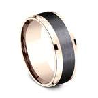 Ammara Stone 8mm Comfort-fit Design Wedding Band