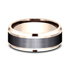 Ammara Stone 8mm Comfort-fit Design Wedding Band